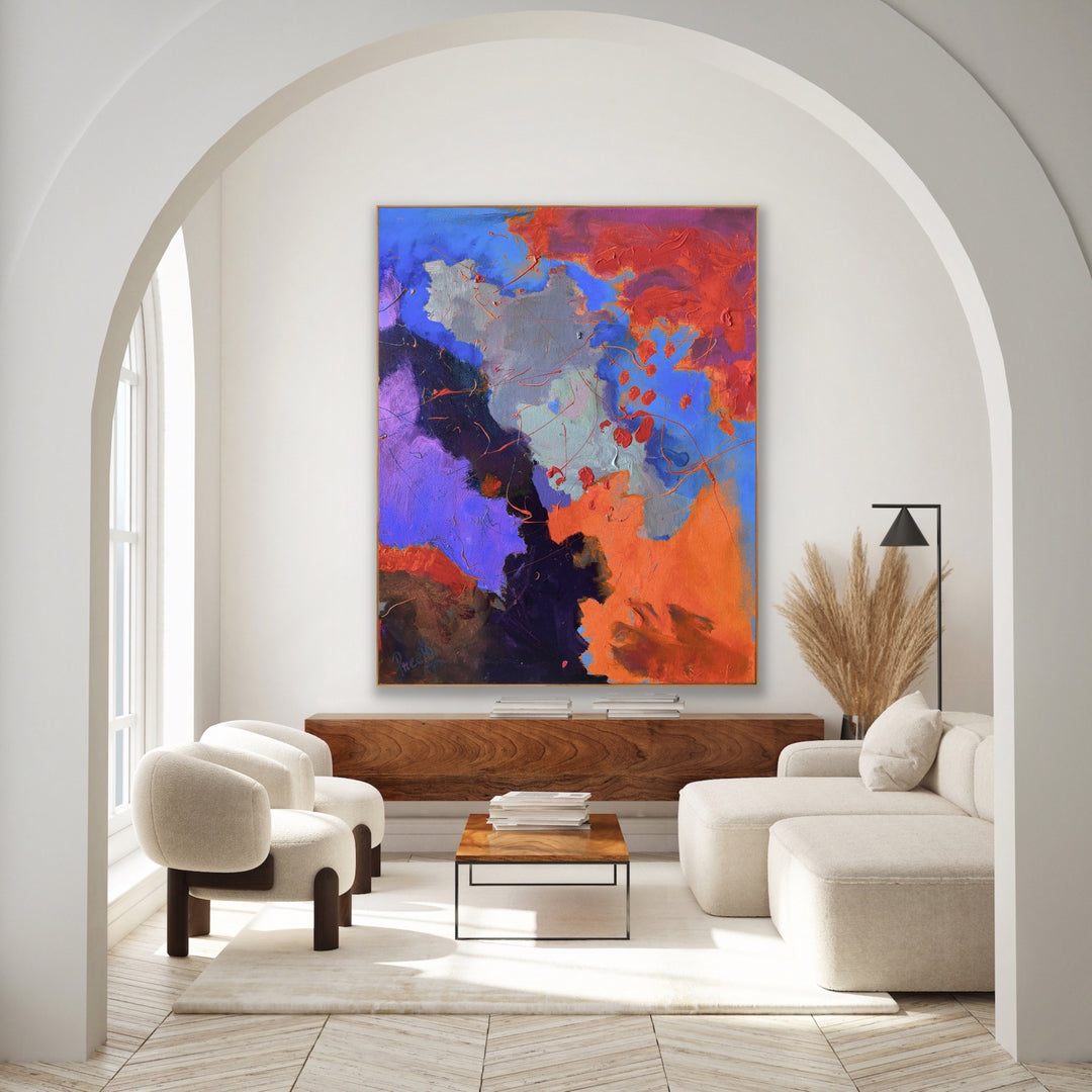 Love songs  - Abstract Painting, Minimalist Art, Framed art Wall Art, Modern art