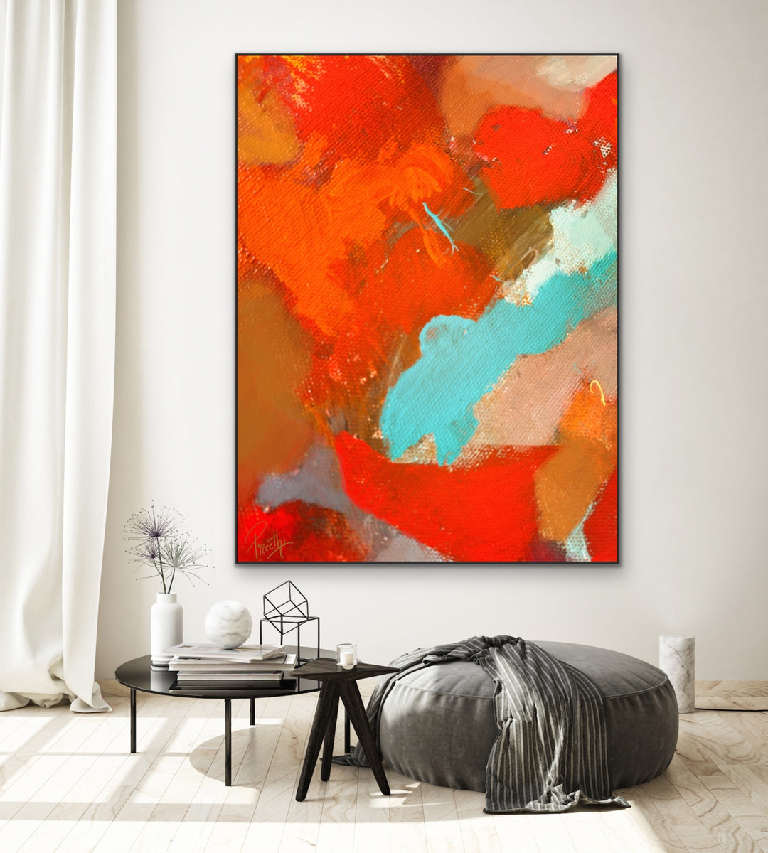 Sunlight view  - Abstract Painting, Minimalist Art, Framed art Wall Art, Modern art