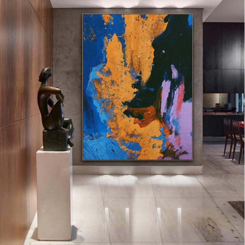 Colorful vibes  - Abstract Painting, Minimalist Art, Framed art Wall Art, Modern art