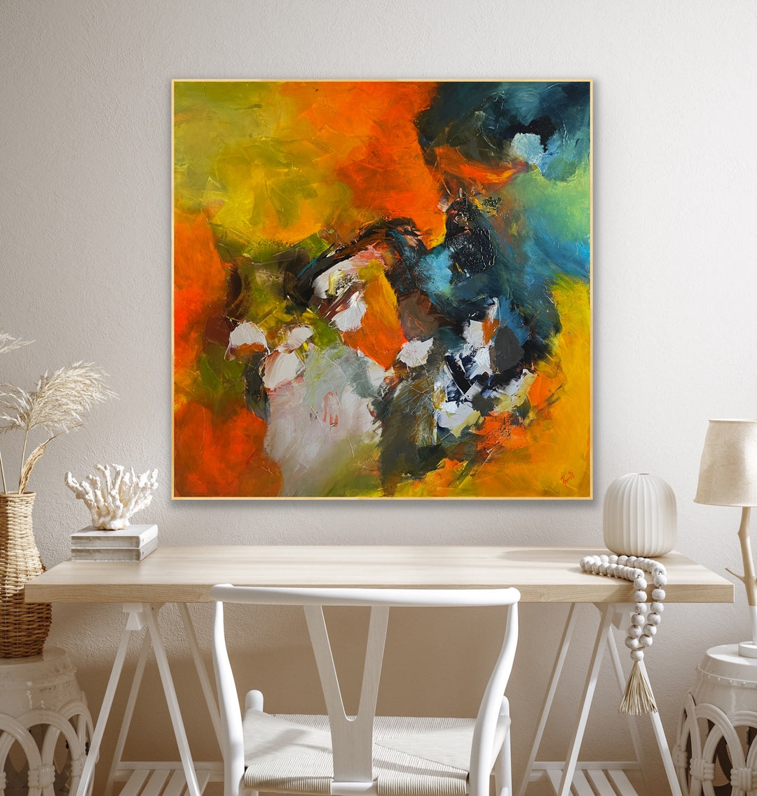 Astonishing - 48x48 - Abstract painting, Modern Art, Wall art, Canvas painting, Framed art, Minimalist art