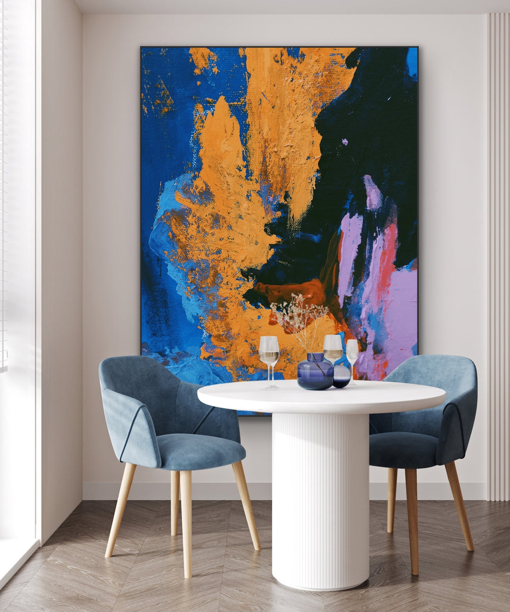Colorful vibes - Custom Art - Abstract Painting, Minimalist Art, Framed art Wall Art, Modern art