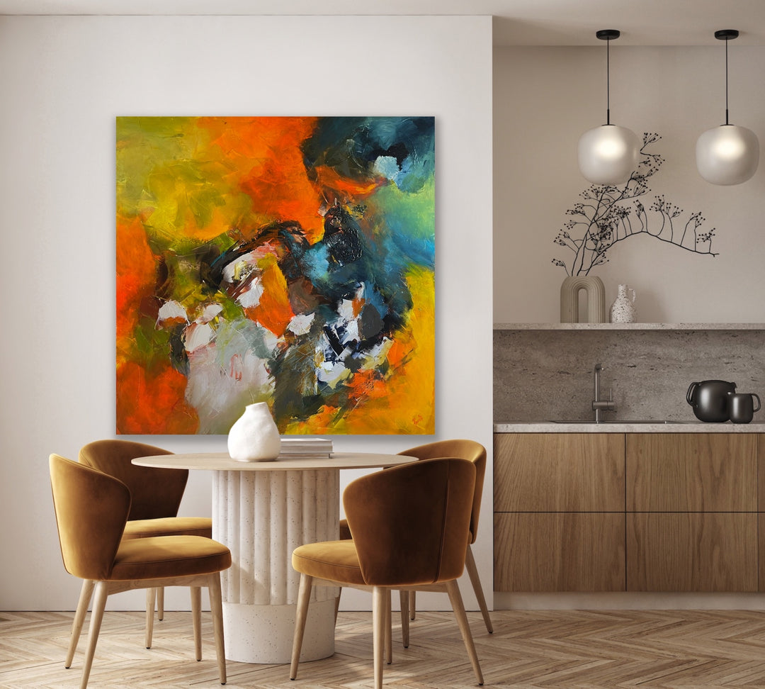 Astonishing - 48x48 - Abstract painting, Modern Art, Wall art, Canvas painting, Framed art, Minimalist art