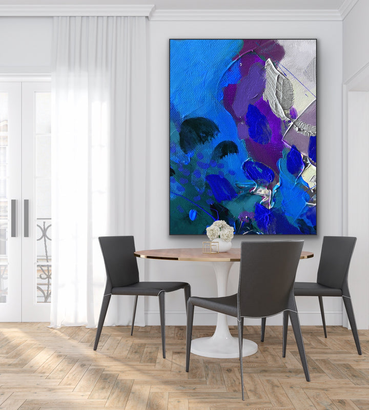Orchid - Custom Art - Abstract Painting, Minimalist Art, Framed art Wall Art, Modern art