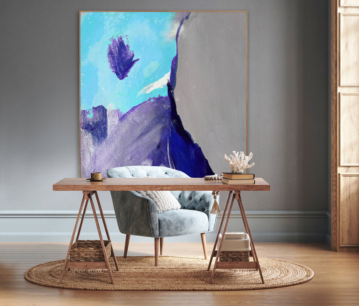 Solitude  - Abstract Painting, Minimalist Art, Framed art Wall Art, Modern art