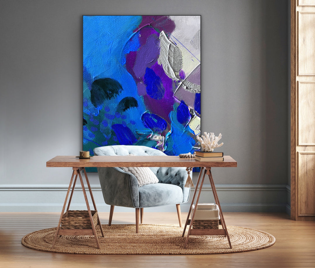 Orchid  - Abstract Painting, Minimalist Art, Framed art Wall Art, Modern art