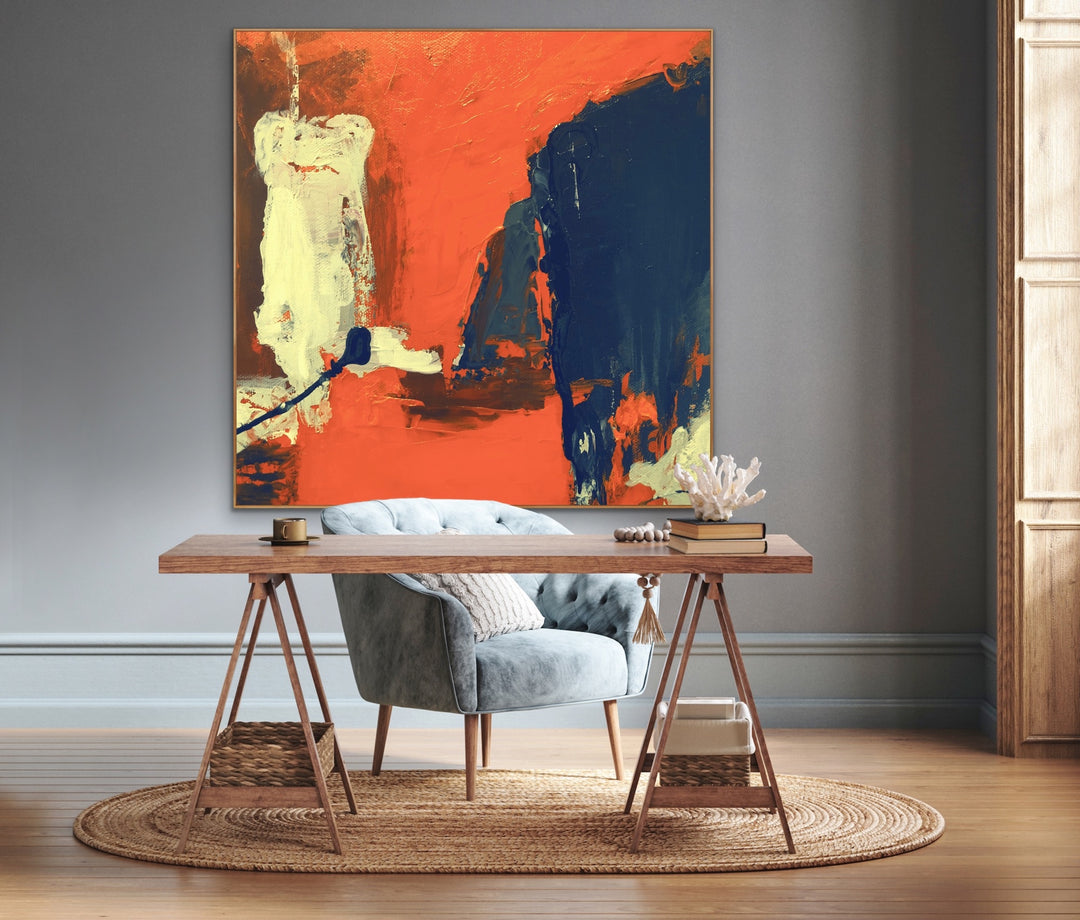 Midsummer  - Abstract Painting, Minimalist Art, Framed art Wall Art, Modern art