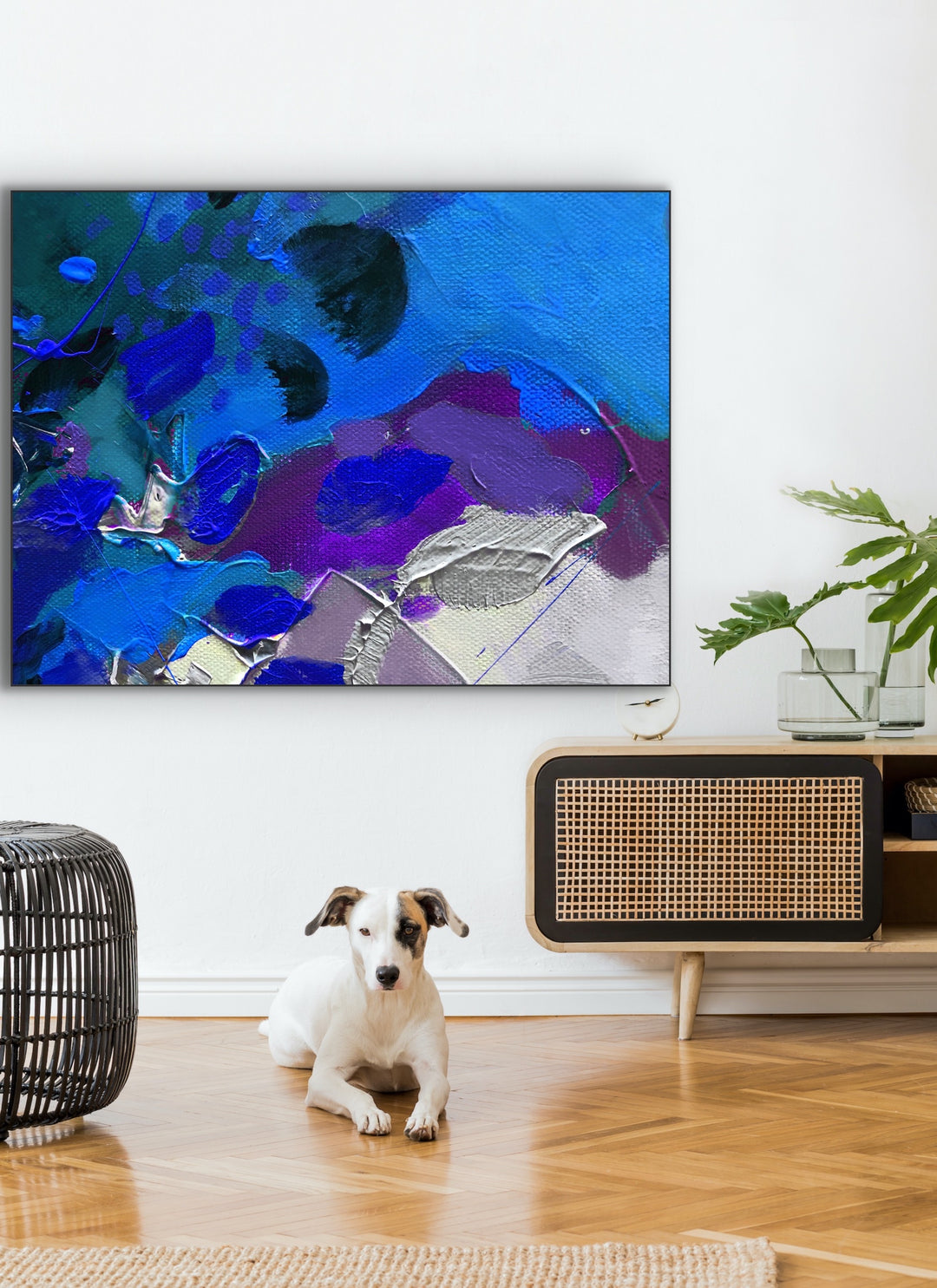 Orchid  - Abstract Painting, Minimalist Art, Framed art Wall Art, Modern art
