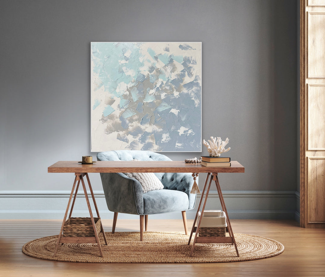 Heavenly - 36x36 - Abstract painting, Modern Art, Wall art, Canvas painting, Framed art, Minimalist art
