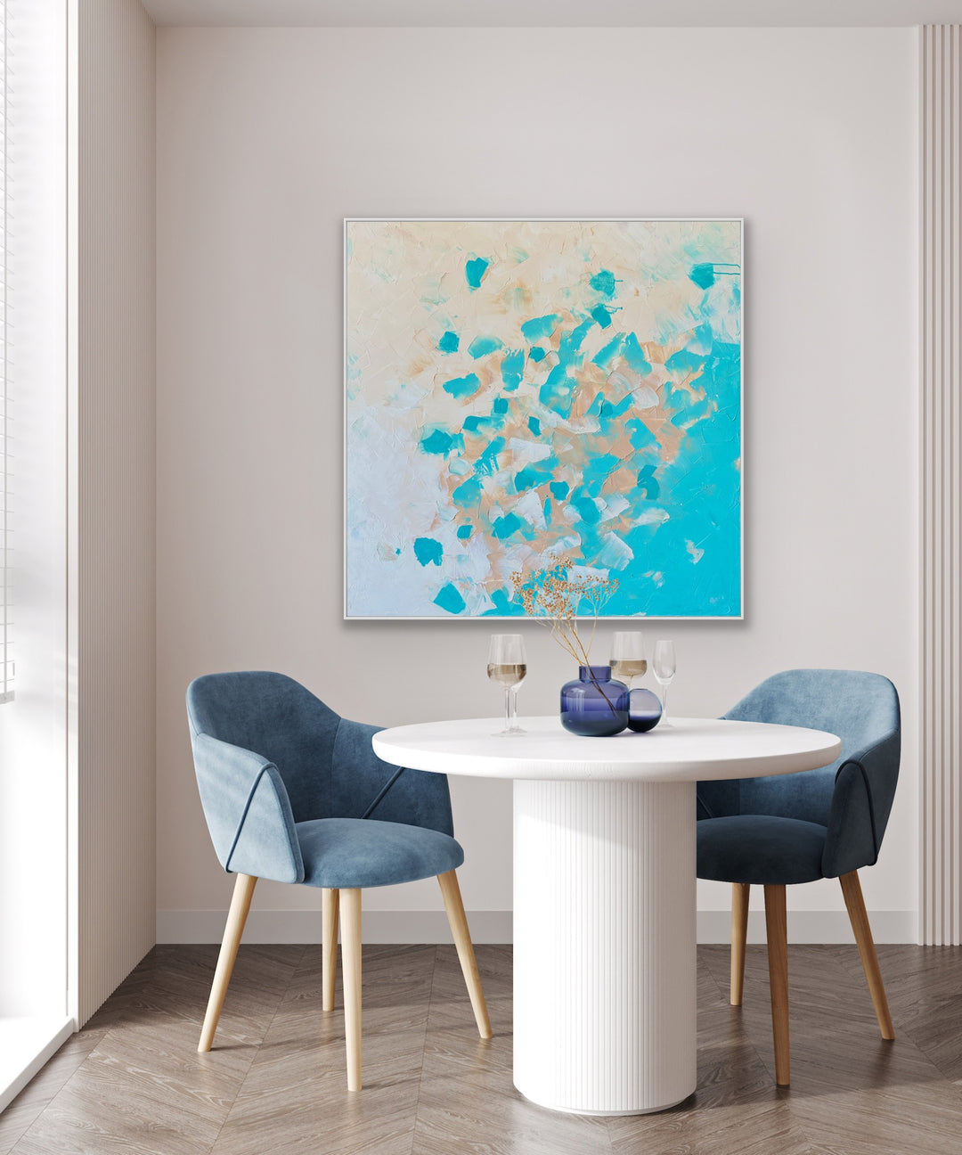 Favor - 36x36 - Abstract painting, Modern Art, Wall art, Canvas painting, Framed art, Minimalist art