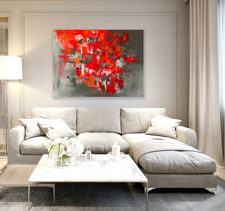 Optimism - 30x40 - Abstract painting, Modern Art, Wall art, Canvas painting, Framed art, Minimalist art