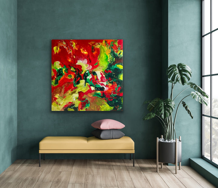 Reminisce  - 48x48 - Abstract painting, Modern Art, Wall art, Canvas painting, Framed art, Minimalist art