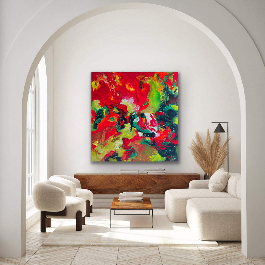 Reminisce  - 48x48 - Abstract painting, Modern Art, Wall art, Canvas painting, Framed art, Minimalist art