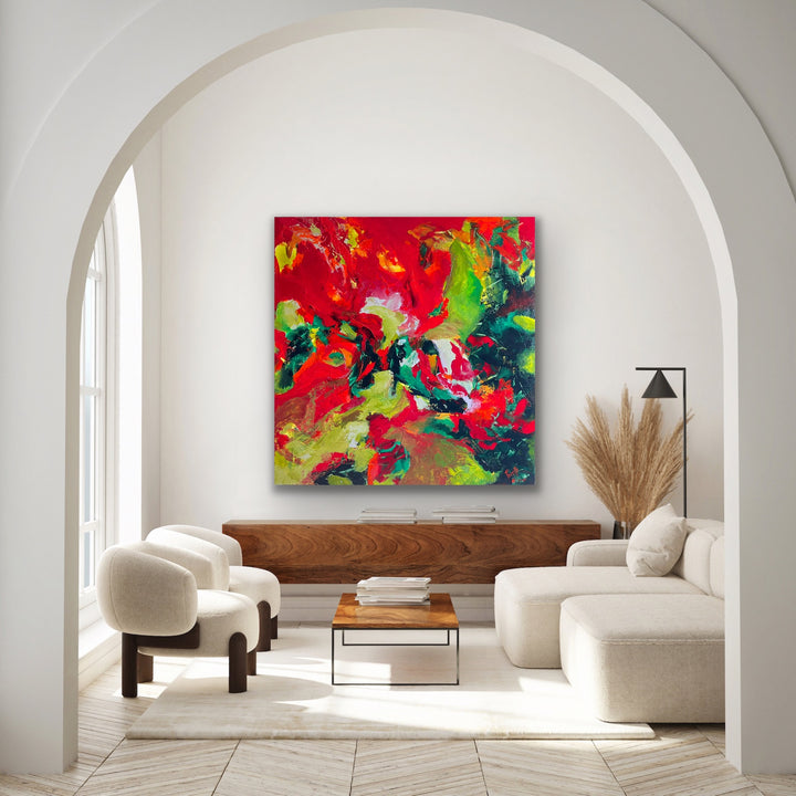 Reminisce  - 48x48 - Abstract painting, Modern Art, Wall art, Canvas painting, Framed art, Minimalist art