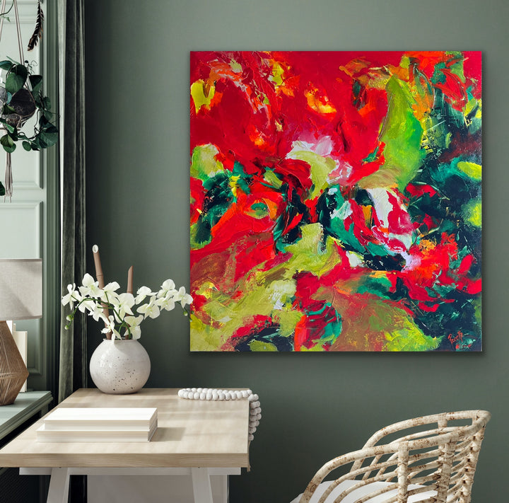Reminisce  - 48x48 - Abstract painting, Modern Art, Wall art, Canvas painting, Framed art, Minimalist art