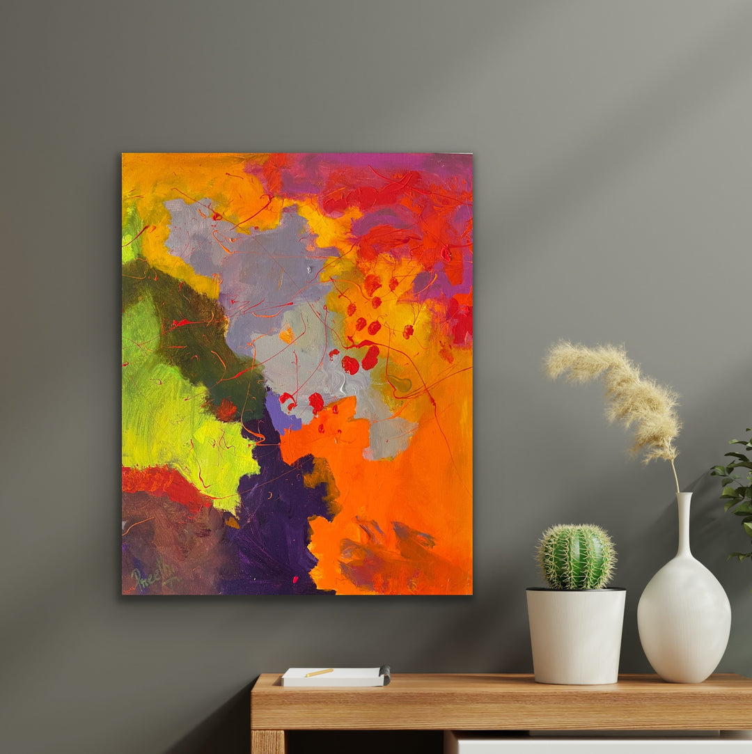 Cherish forever - 20x16 - Abstract painting, Modern Art, Wall art, Canvas painting, Framed art, Minimalist art