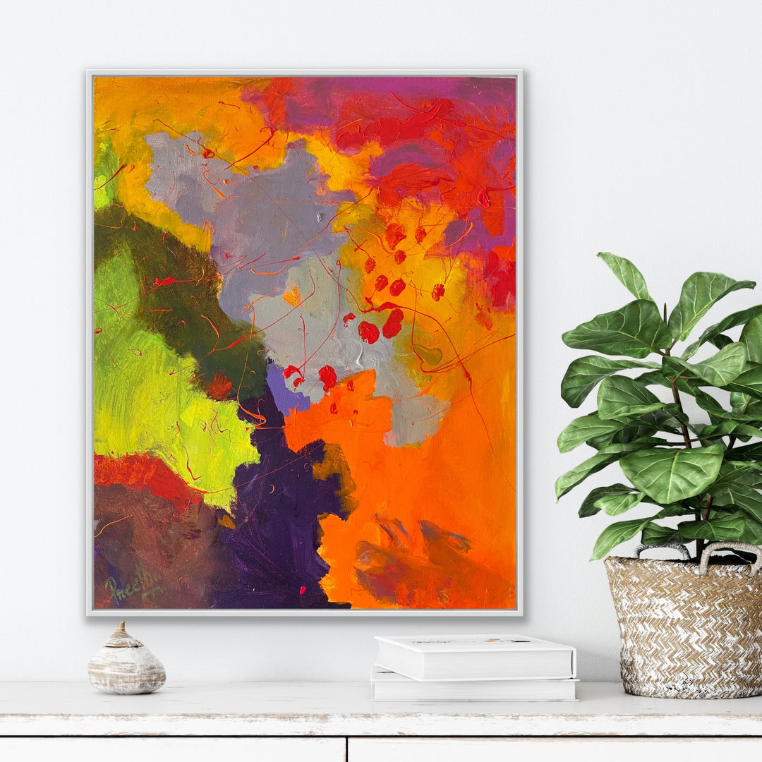 Cherish forever - 20x16 - Abstract painting, Modern Art, Wall art, Canvas painting, Framed art, Minimalist art