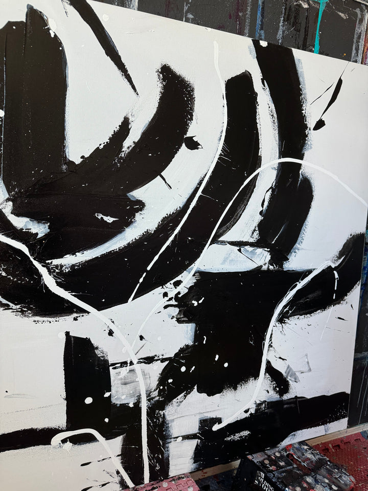 Impossible 1 - 48x48 - Minimal, Custom Handmade Art, Abstract painting, Modern Art, Wall art, Canvas painting, Framed art, Minimalist art