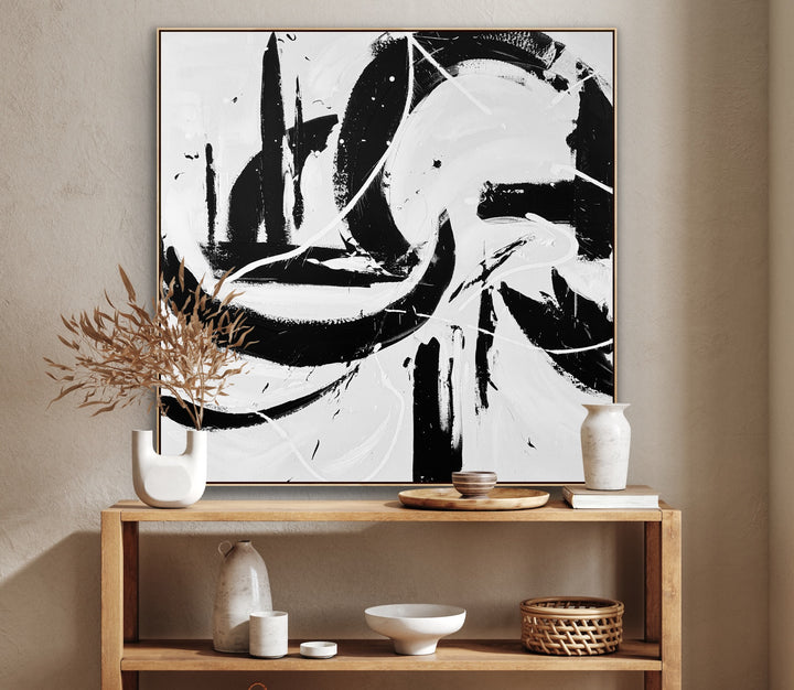 Impossible 2- 48x48 - Minimal, Custom Handmade Art, Abstract painting, Modern Art, Wall art, Canvas painting, Framed art, Minimalist art