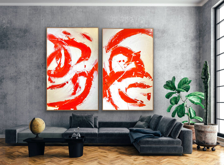 Ignite Harmony - 60x48 (2p each 30x48) - Preethi Arts