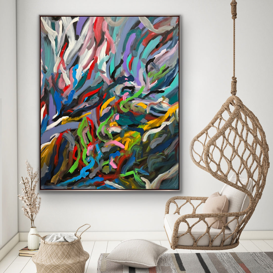 Ebullient Symphony - 60x48 - Preethi Arts