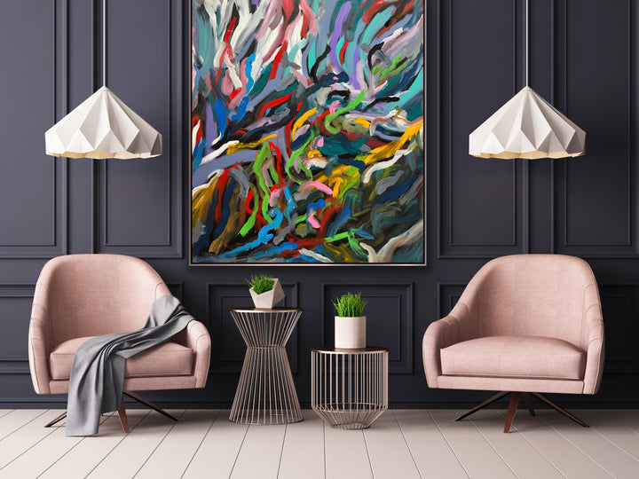 Ebullient Symphony - 60x48 - Preethi Arts