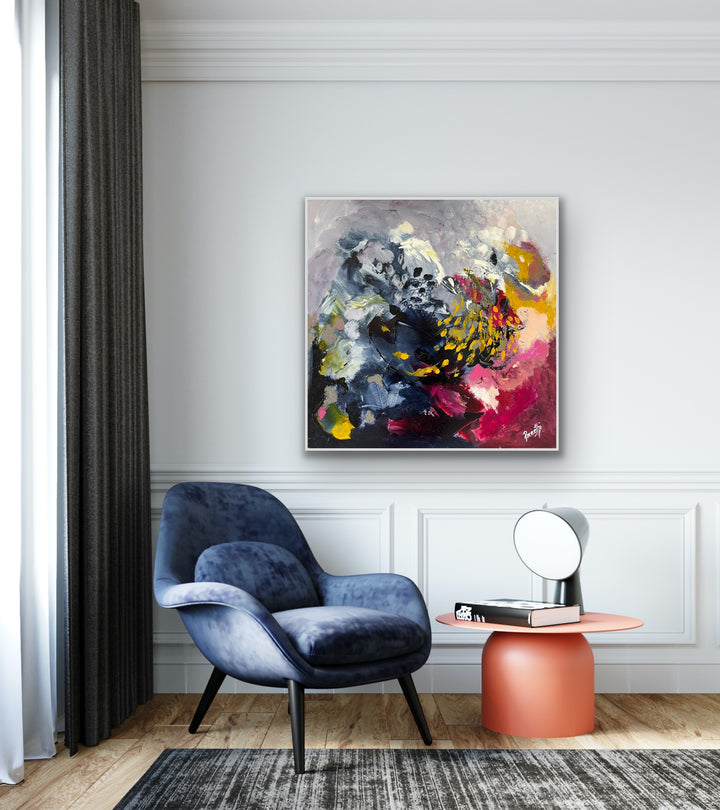 Evening Shadows - 24x24 - Abstract painting, Modern Art, Wall art, Canvas painting, Framed art, Minimalist art