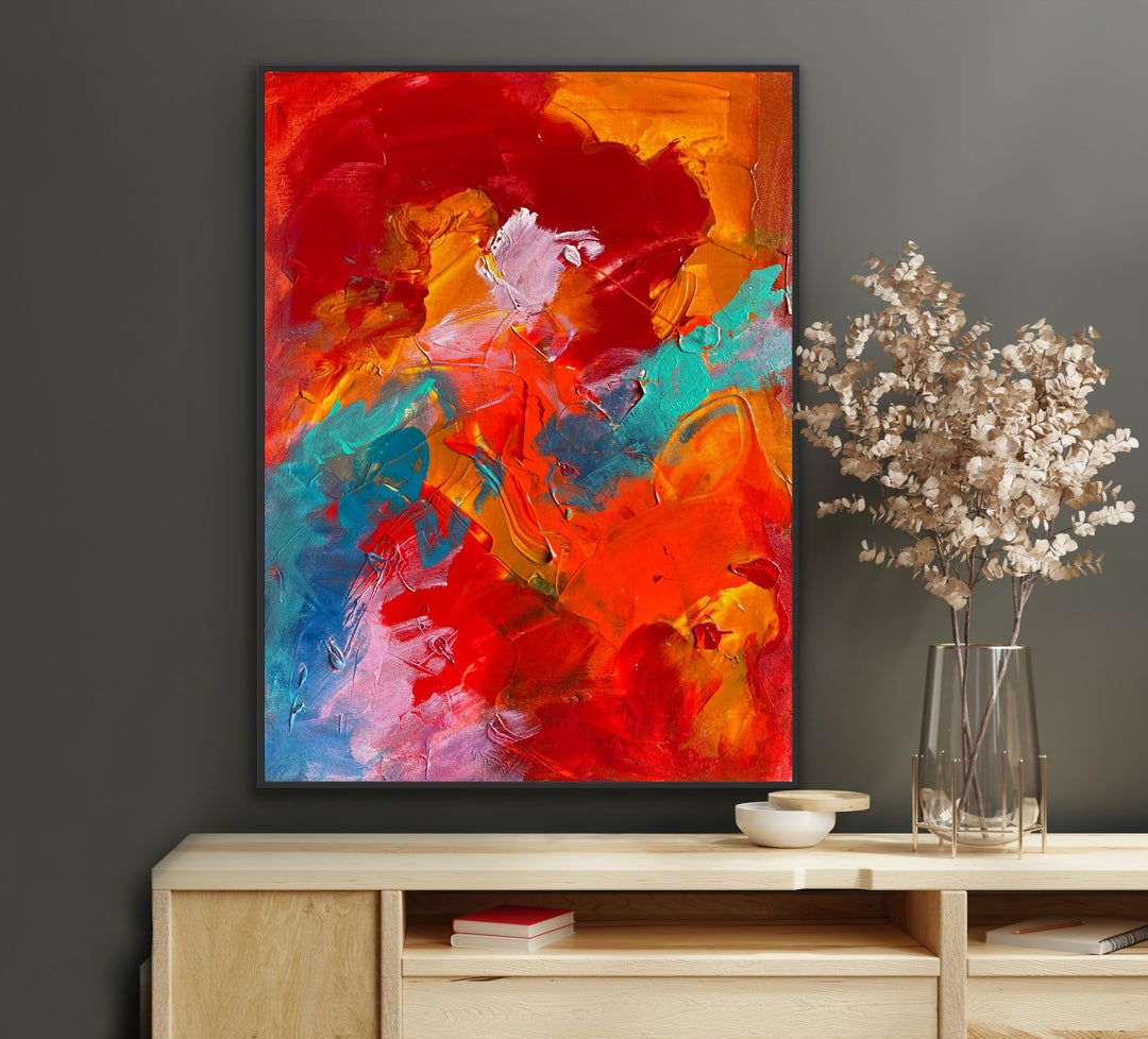 Secret Crush- 24x18 - Abstract painting, Modern Art, Wall art, Canvas painting, Framed art, Minimalist art       