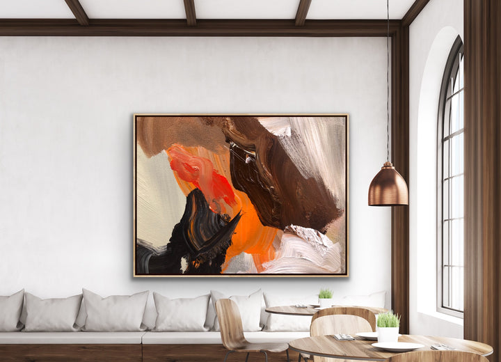 Sunset in the beach  - Abstract Painting, Minimalist Art, Framed art Wall Art, Modern art