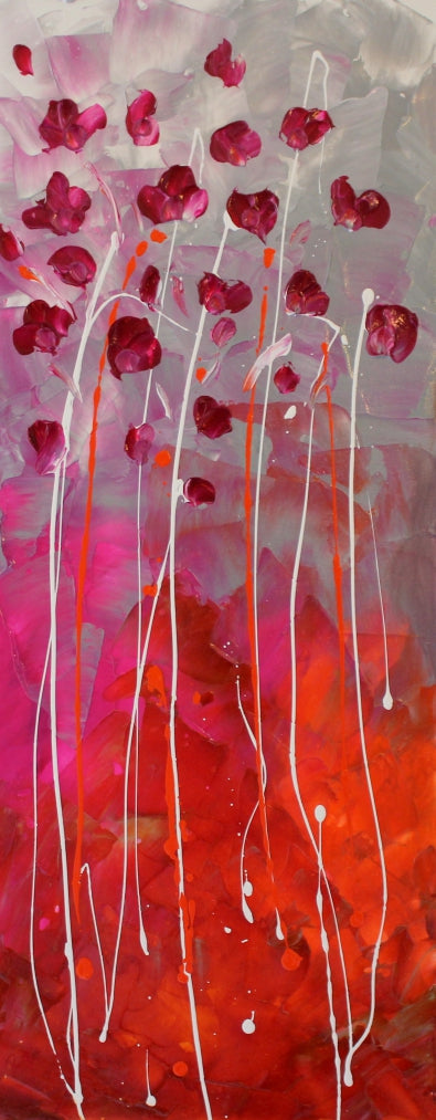Fragrance - 16x40 - Abstract painting, Modern Art, Wall art, Canvas painting, Framed art, Minimalist art