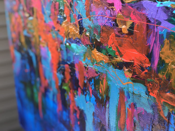 Sapphire - 30x40 - Abstract painting, Modern Art, Wall art, Canvas painting, Framed art, Minimalist art