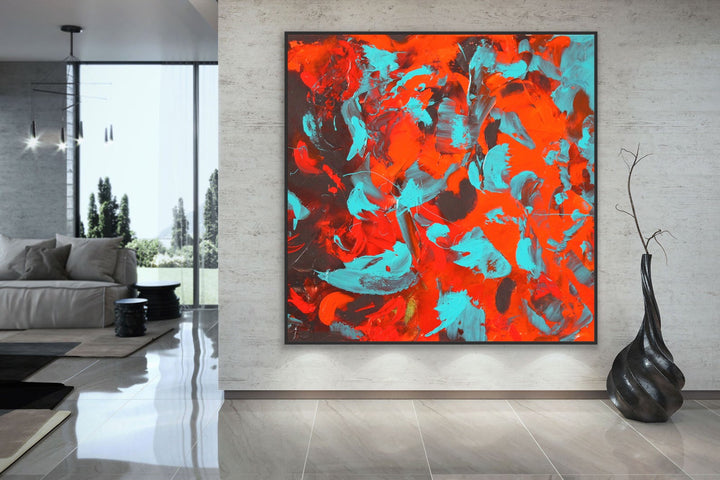 Flares - Custom Art - Original Contemporary Modern Abstract Paintings by Preethi Arts