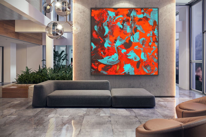Flares - Custom Art - Original Contemporary Modern Abstract Paintings by Preethi Arts
