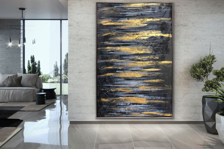 Shiny  - Original Contemporary Modern Abstract Paintings by Abstract painting, Minimalist Art, Framed painting, Wall Art, Wall Decor, Large painting, Local Artist