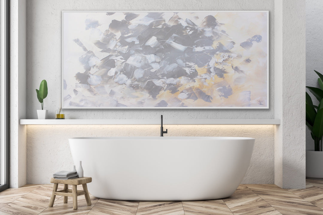 Iceburg - Custom Art - Original Contemporary Modern Abstract Paintings by Preethi Arts