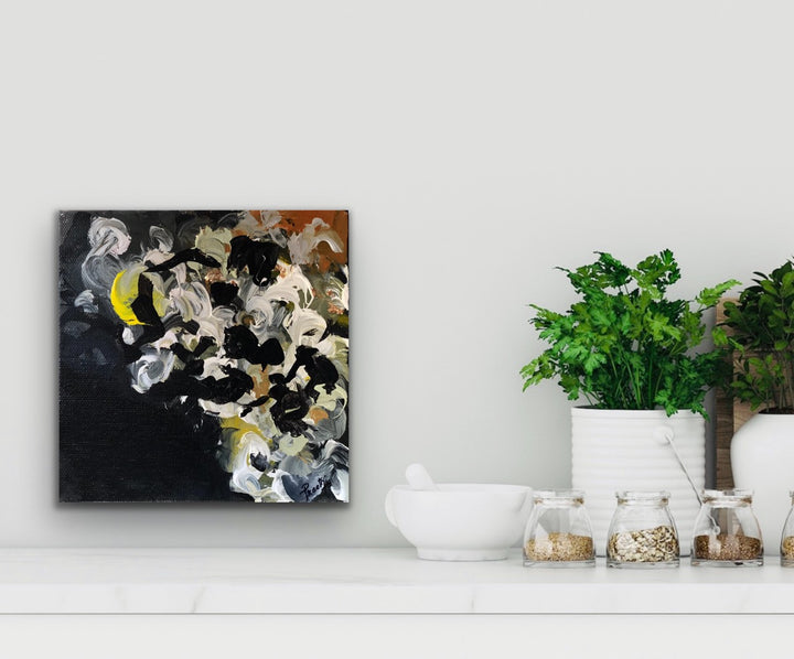 Together 1 - 6x6 - Abstract painting, Modern Art, Wall art, Canvas painting, Framed art, Minimalist art