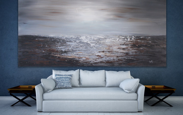 By the lake - Custom Art - Original Contemporary Modern Abstract Paintings by Preethi Arts