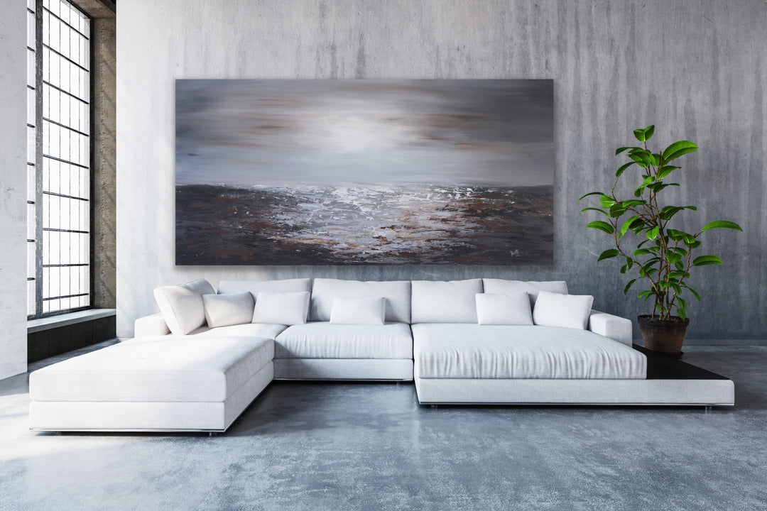 By the lake - Custom Art - Original Contemporary Modern Abstract Paintings by Preethi Arts
