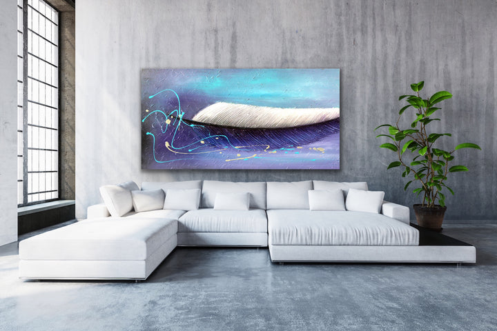 Flyaway - Custom Art - Original Contemporary Modern Abstract Paintings by Preethi Arts