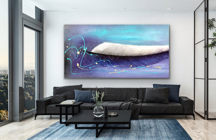 Flyaway - Custom Art - Original Contemporary Modern Abstract Paintings by Preethi Arts