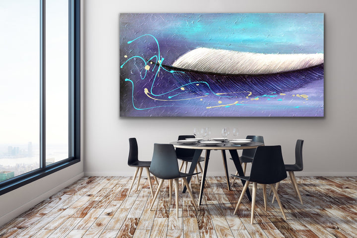 Flyaway - Custom Art - Original Contemporary Modern Abstract Paintings by Preethi Arts