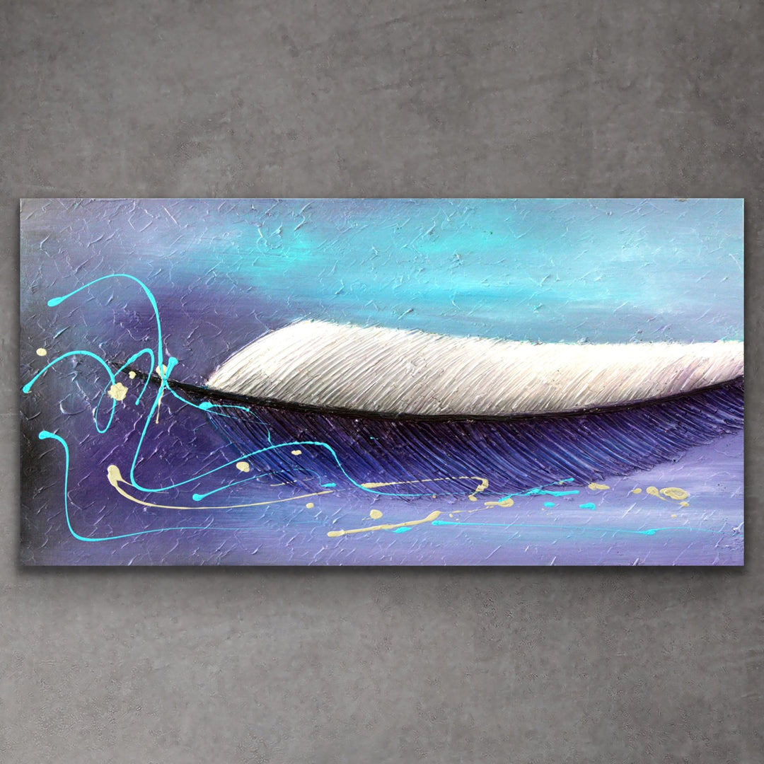Flyaway - Custom Art - Original Contemporary Modern Abstract Paintings by Preethi Arts