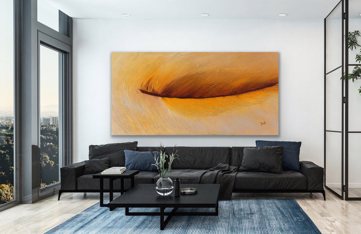 Lucky Yellow - Custom Art - Original Contemporary Modern Abstract Paintings by Preethi Arts