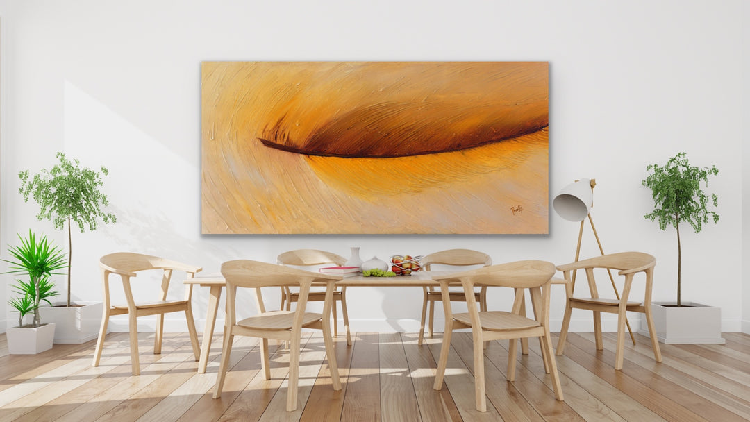Lucky Yellow - Custom Art - Original Contemporary Modern Abstract Paintings by Preethi Arts