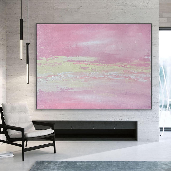 Pretty day - Custom Art - Coastal art, seascape painting, Abstract painting, Minimalist Art, Framed painting, Wall Art, Modern Wall Decor, Large painting, Local Artist