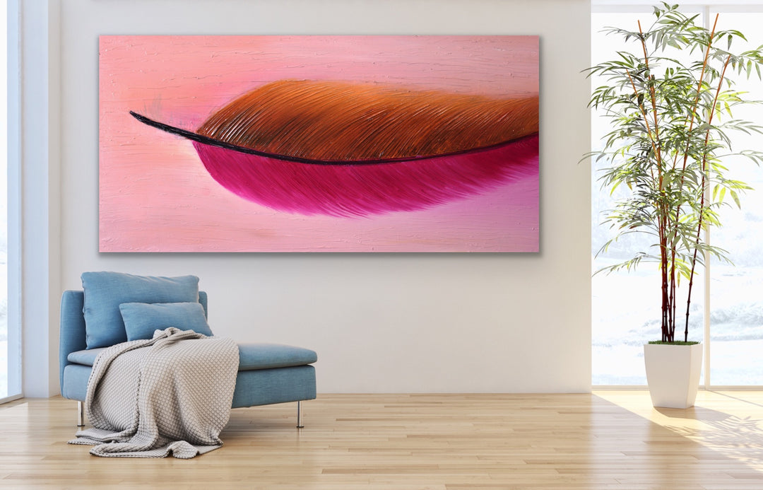 Blushing Phase- Custom Art - Original Contemporary Modern Abstract Paintings by Preethi Arts