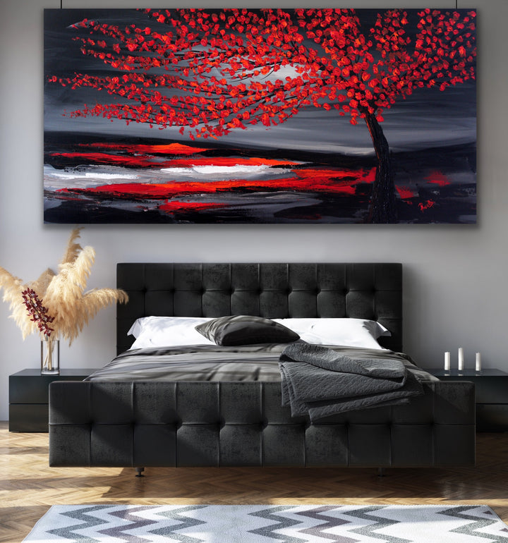 Red Tree- Custom Art - Preethi Arts