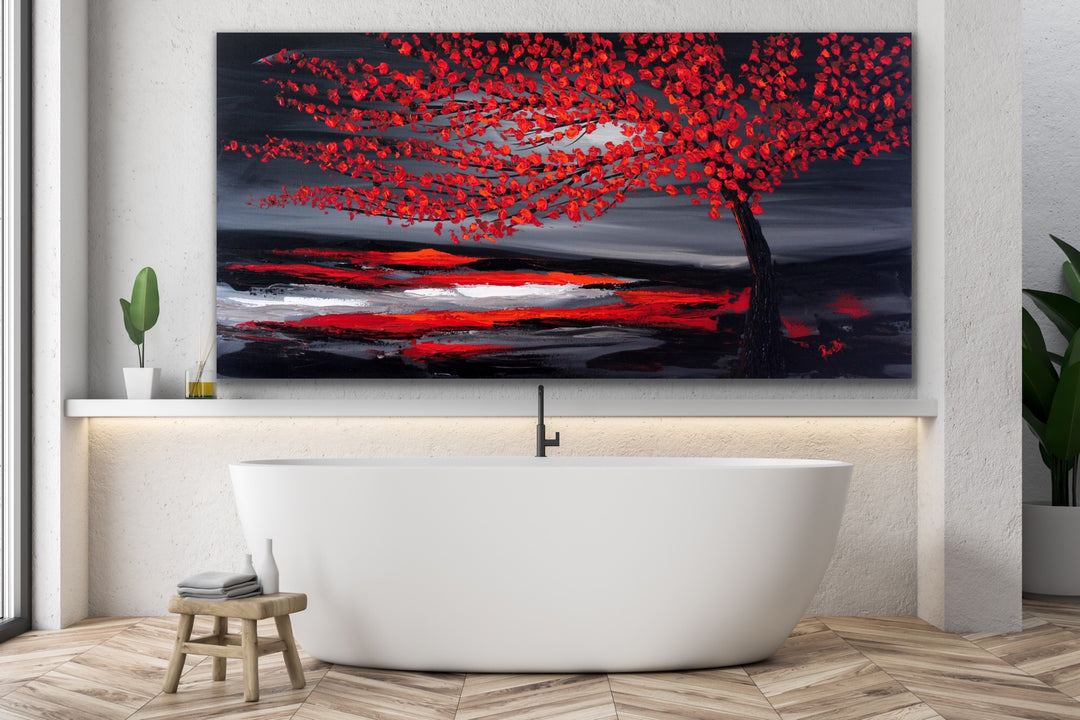 Red Tree- Custom Art - Preethi Arts