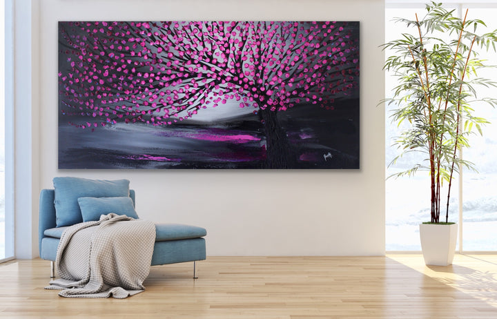 purity tree abstract art - Custom Art - Original Contemporary Modern Abstract Paintings by Preethi Arts