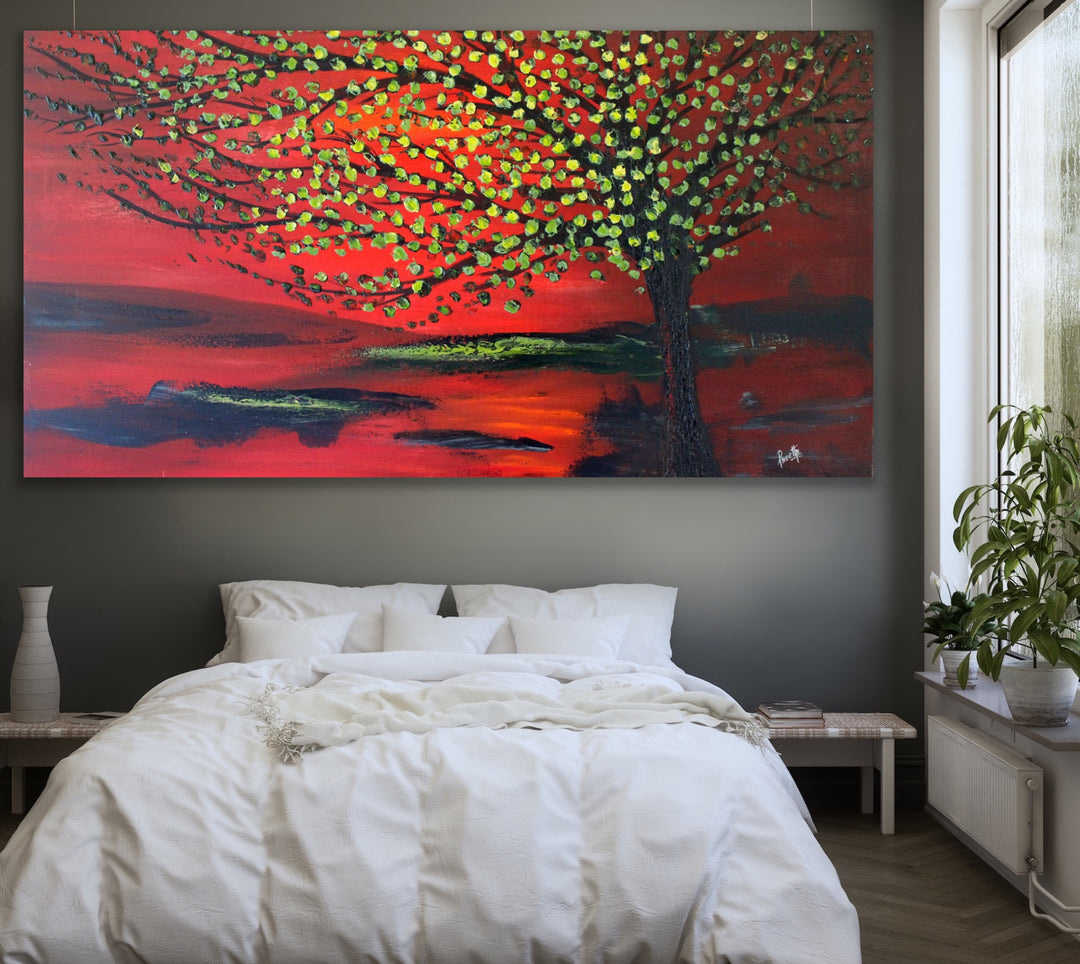 summer - Custom Art - Original Contemporary Modern Abstract Paintings by Preethi Arts