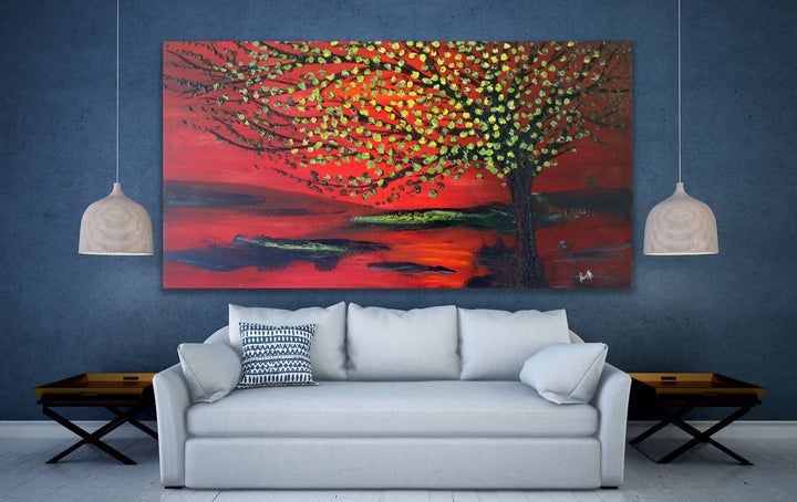 summer - Custom Art - Original Contemporary Modern Abstract Paintings by Preethi Arts